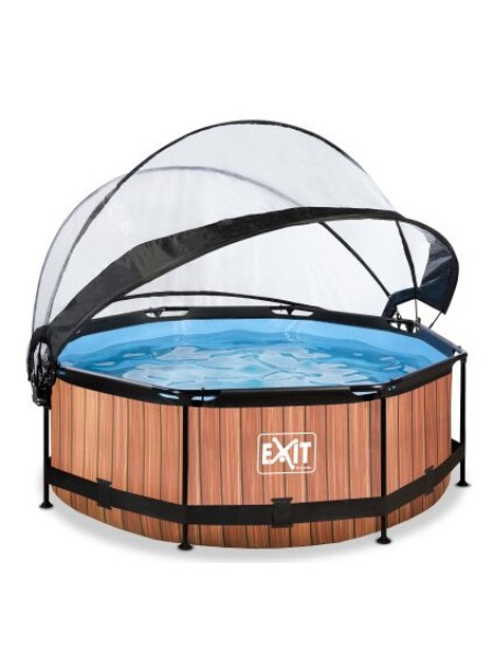 Басейн з куполом EXIT "дерево" 244х76 см